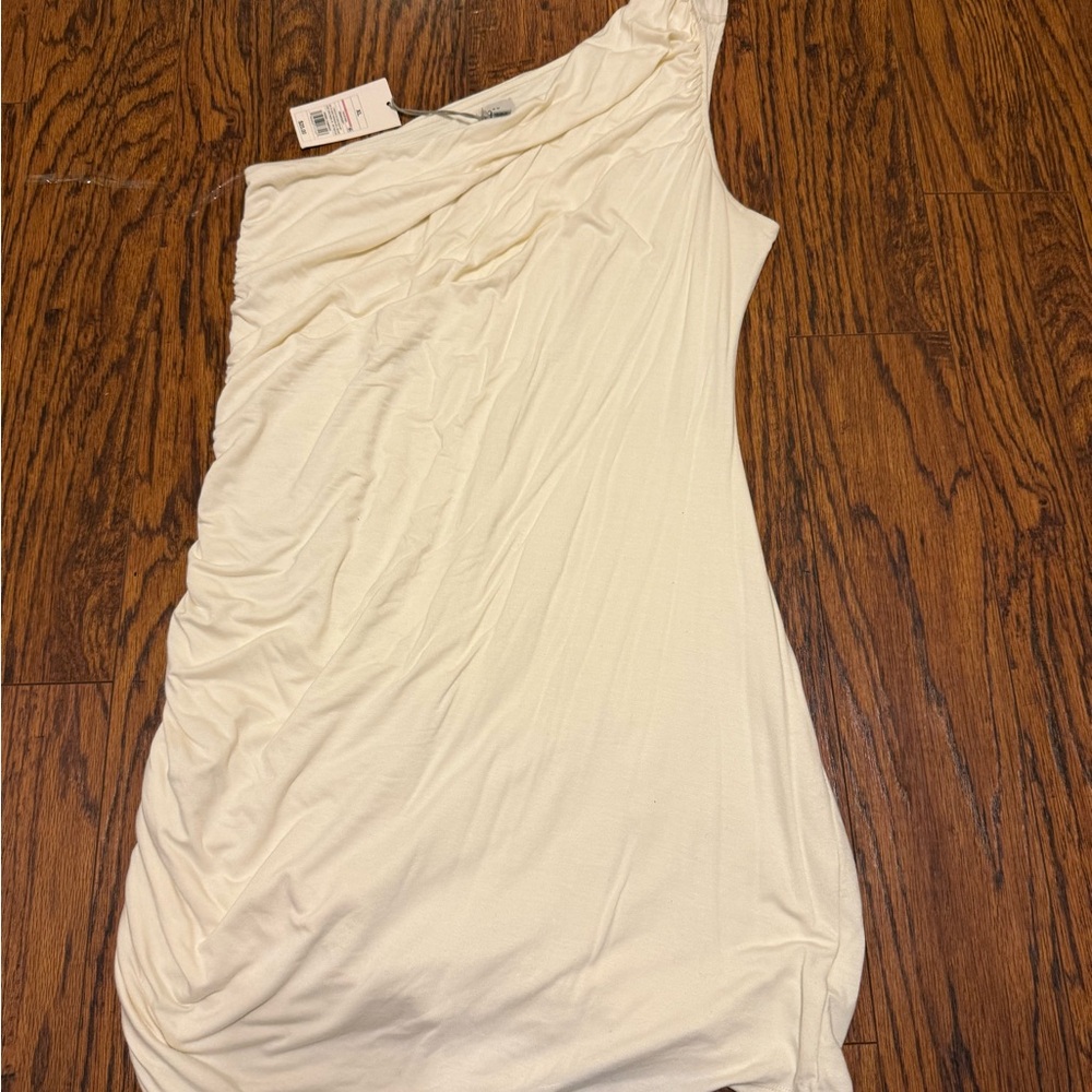 a new day Cream One-Shoulder Dress